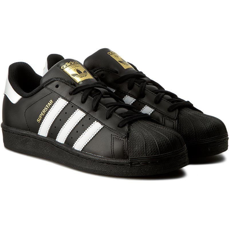 scarpe adidas nere con strisce bianche