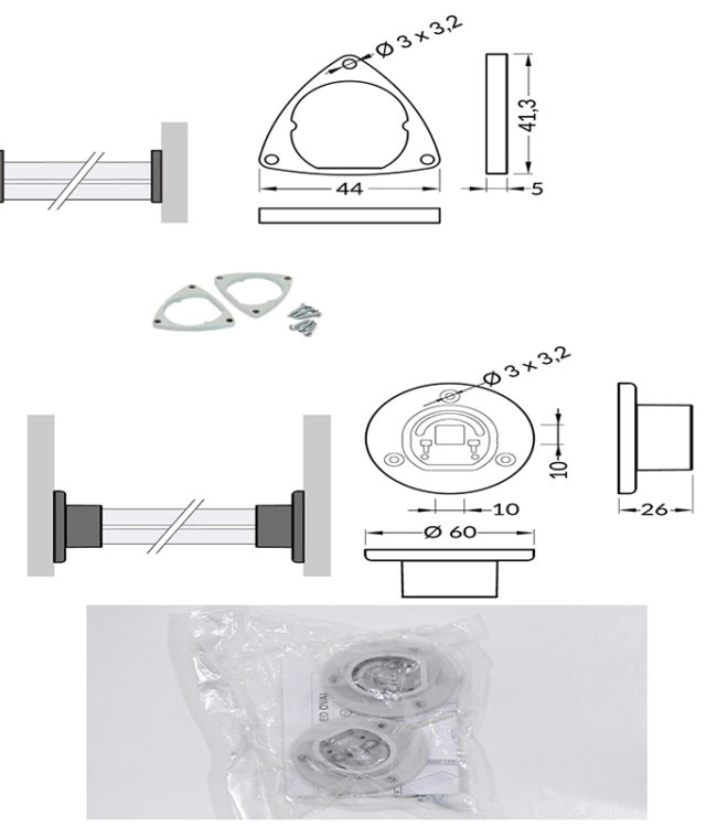 accessori per profili alluminio oval