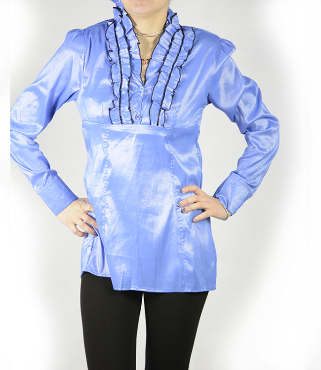 camicia blue chiaro donna a tunica