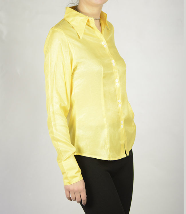 camicia donna gialla lato