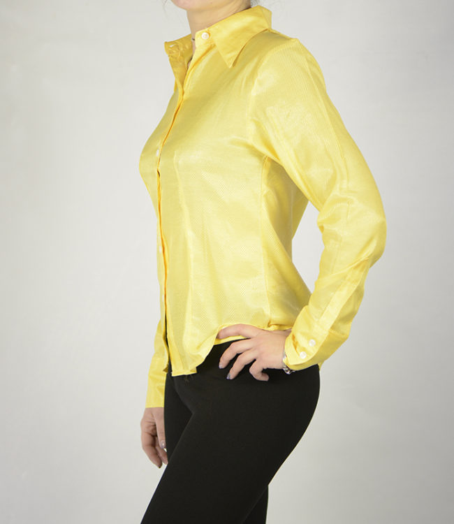 camicia donna gialla lato 1