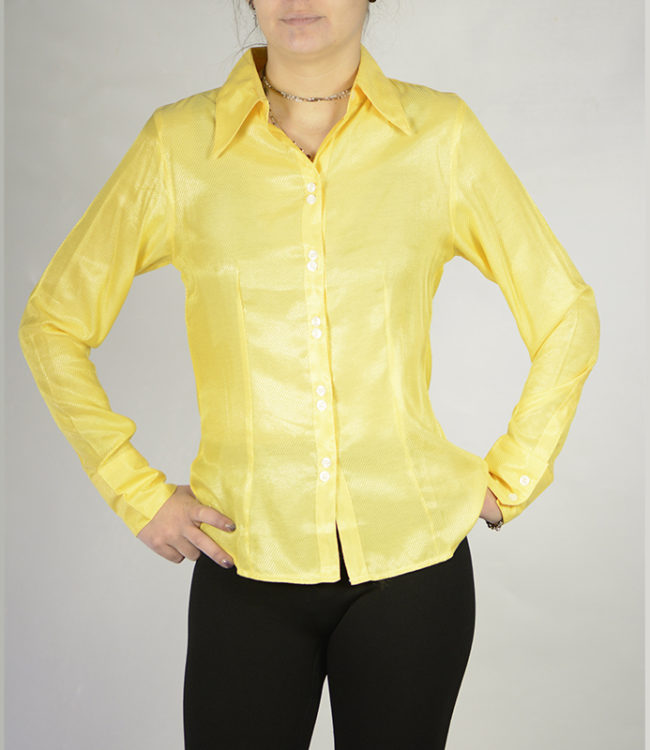 camicia donna gialla